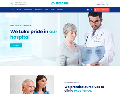 Septosha - Medical Health Care HTML Template