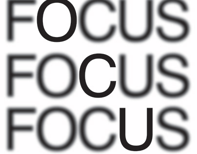Afiche Tipográfico - Focus