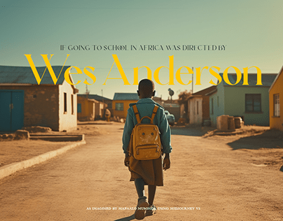 Going to an African School as directed by Wes Anderson