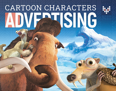 Advertising campaign with Ice Age characters
