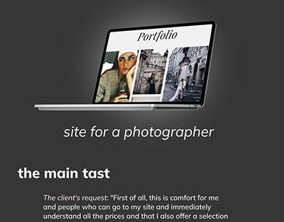 site for a photographer