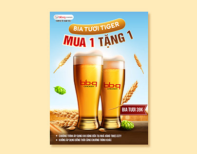 BBQ Chicken | Poster Bia | Beer