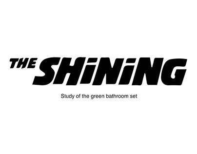 The Shining - Study of the Green Bathroom set