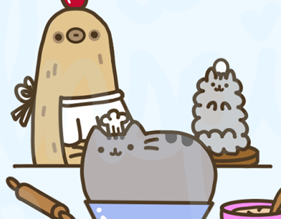 Illustration example I created for "Pusheen the cat"