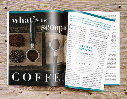 What's the Scoop on Coffee Magazine Spread