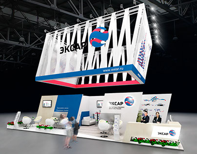 Exiar exhibition stand concept. INNOPROM 2015