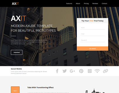 Axit Agency Landing Page