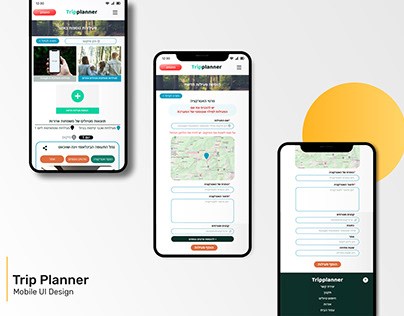 Trip Planner Mobile UI Design
