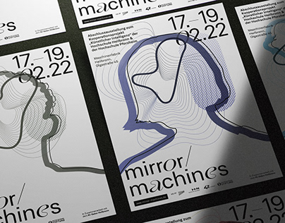 mirror/machines — Exhibition identity & campaign