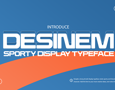 Free Download !!! Desinem - Sporty Display Typeface