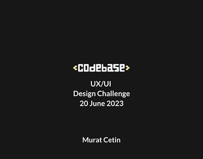 theCodebase.io UX/UI Design Challenge