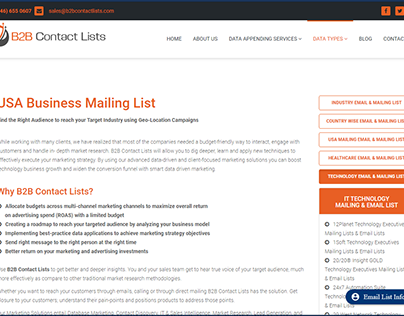 USA Business Mailing List