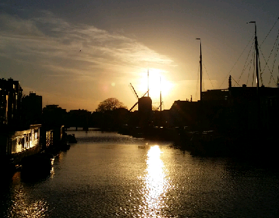 Beautiful evening in Leiden