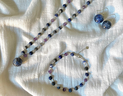 Jewellery Set - “Healing Steps of Mysticism (Neptune)”