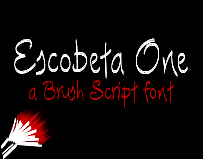 Escobeta One -Brush Script font-