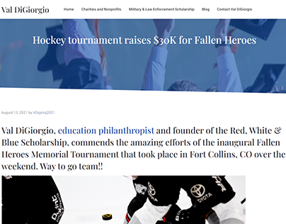 Hockey tournament raises $30K for Fallen Heroes