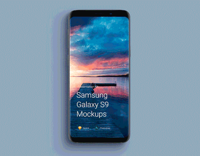 Samsung Galaxy S9 Free PSD Mockups