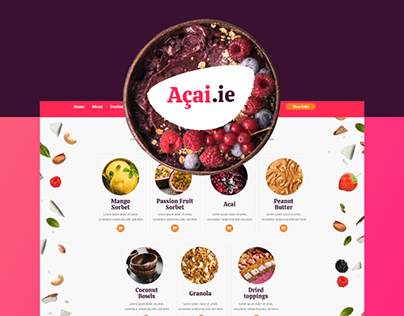 Project thumbnail - Website design - Açai ingredients wholesale supplier