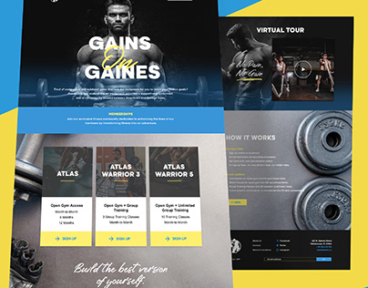 Gaines Gym Landing Page