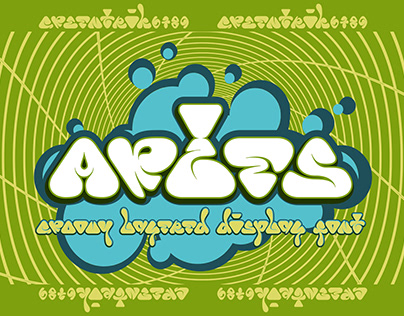 Artes Groovy Layered Display Font