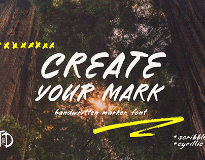 Project thumbnail - Create your Mark handwritten marker font + cyrillic