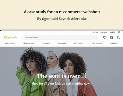 Shoptacle: E-Commerce Webshop Case Study