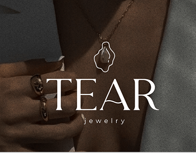 TEAR-jewelry brand identity