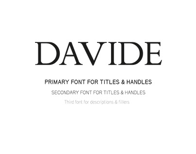 DAVIDE: Typography
