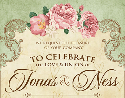 Jonas and Ness Wedding Invite