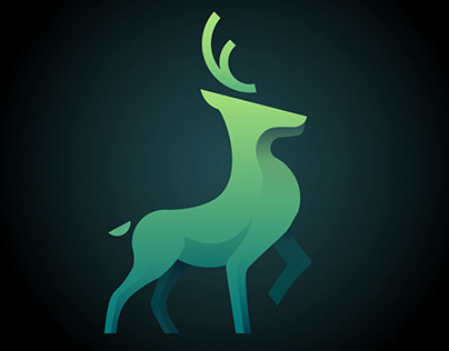 Graphic deer