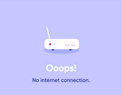 No internet connection!