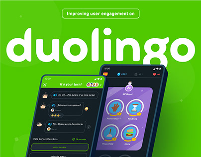 Project thumbnail - Duolingo User Engagement - UX Research + Design