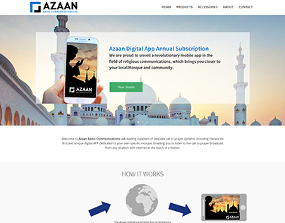Azaan Radio Communications Ltd | Web and Graphic Design