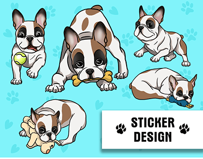 Stickers "French Bulldog"