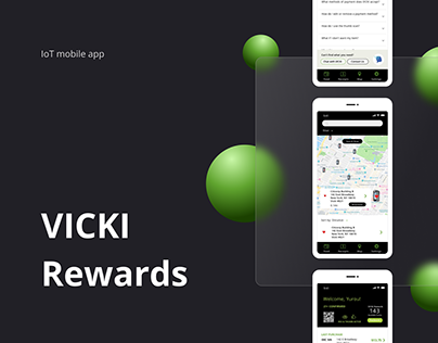 VICKI Rewards IoT mobile app | UX/UI Case study