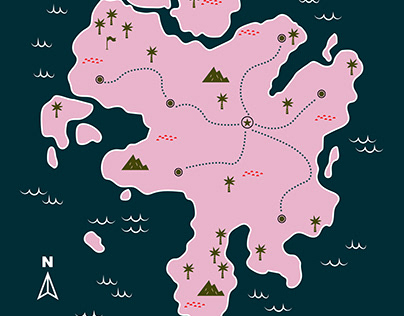 Fantasy Map Illustration