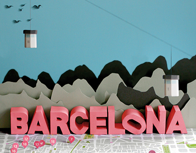 Barcelona Map Illustration
