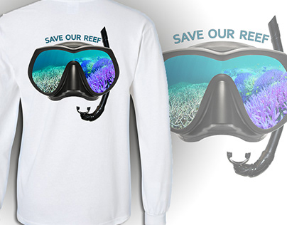 SAVE OUR REEF Underwater Design for T-shirt