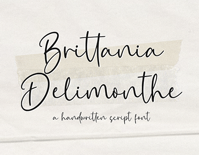 Brittania Delimonthe - Free Font