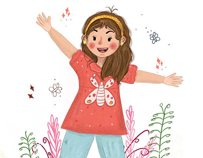 Happy Little Girl- Character Design
