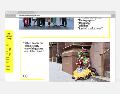 WEB DESIGN | Humans of New York Re-Design