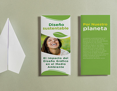 Brochure, diseño sustentable