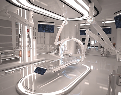Sci Fi Laboratory Room 3D Model