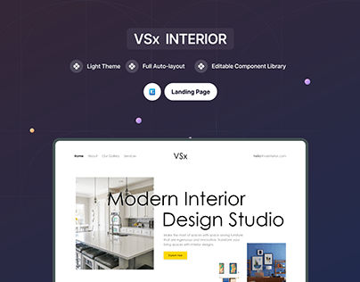 VSx Interior || Landing page