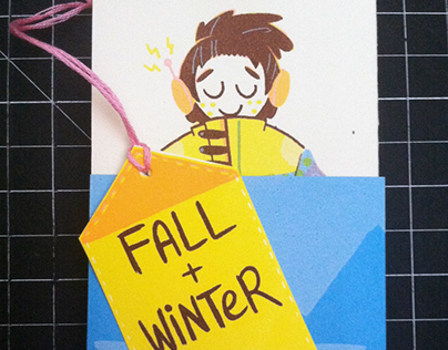 Fall + Winter (accordion zine)