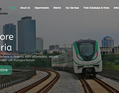 Nigerian Railway Landing Page
