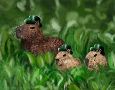 Capibaras, celebridades de internet