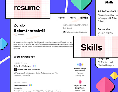 Project thumbnail - Graphic Designer Resume
