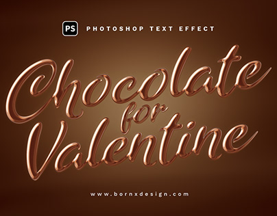 Realistic Chocolate Text Effect Photoshop
