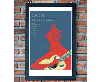 Zach Hornsey live gig posters